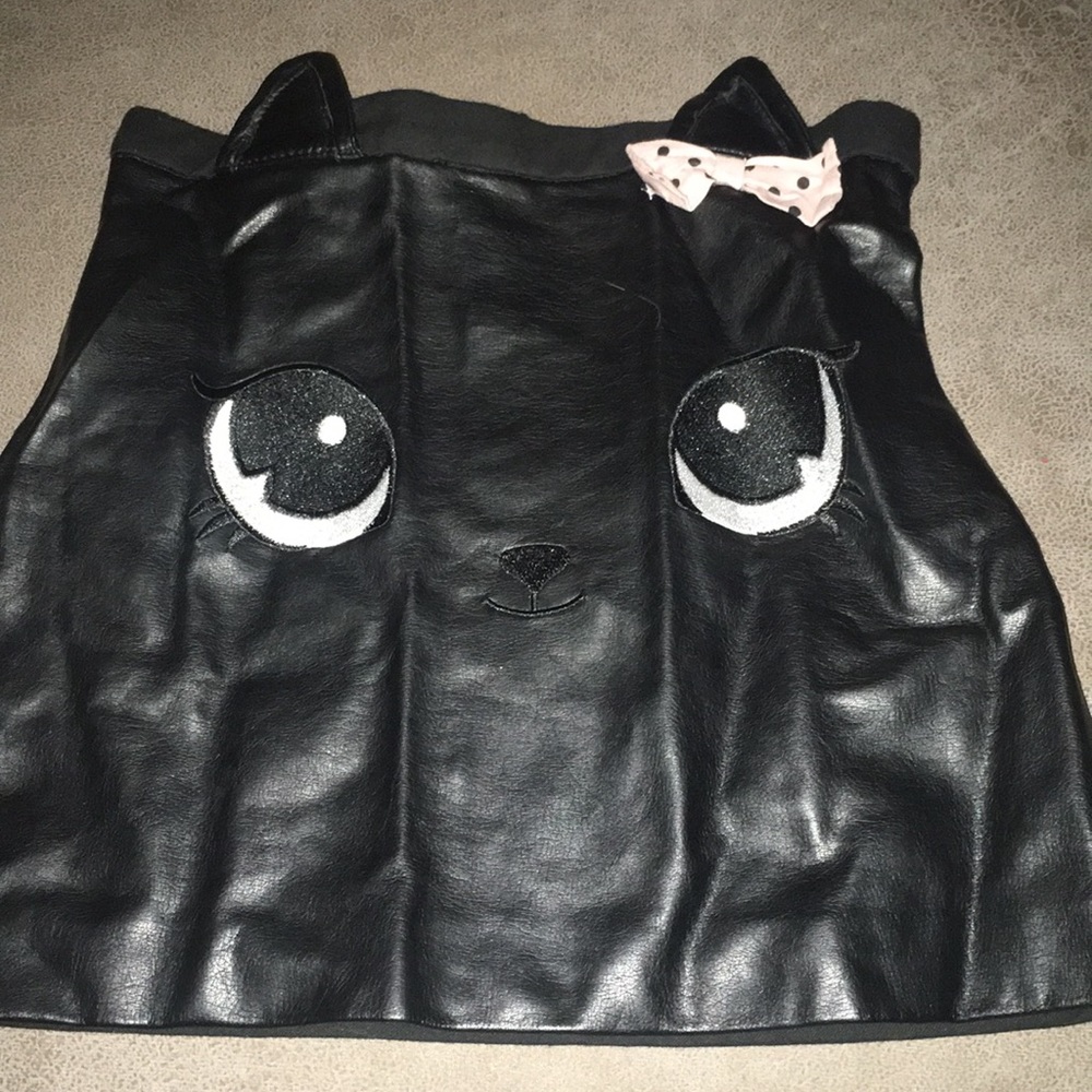 Girls leather skirt
